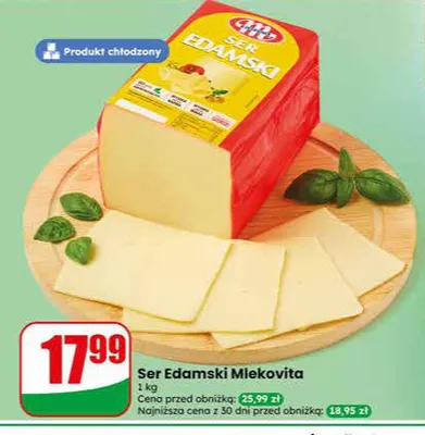 Ser Edamski Mlekovita promocja w Dino
