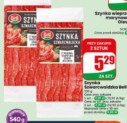 Szynka szwarcwaldzka Bell promocja w Dino