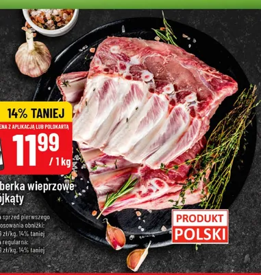 Żeberka wieprzowe trójkąty promocja w POLOmarket