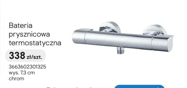 Bateria prysznicowa termostatyczna GoodHome chrom promocja w Castorama