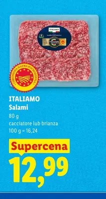 Salami brianza Italiamo promocja w Lidl