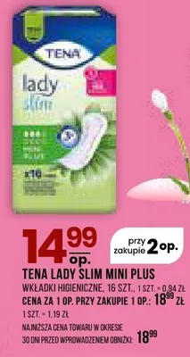 Wkładki higieniczne mini plus promocja w Drogerie Natura