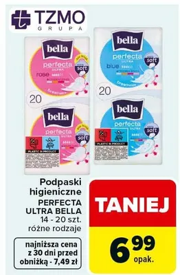 Podpaski higieniczne Perfecta Ultra rose promocja w Carrefour