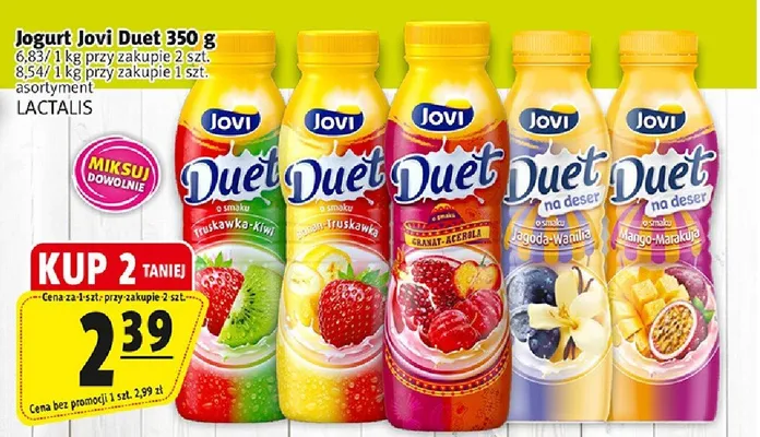 Jogurt Jovi Duet promocja w Prim Market
