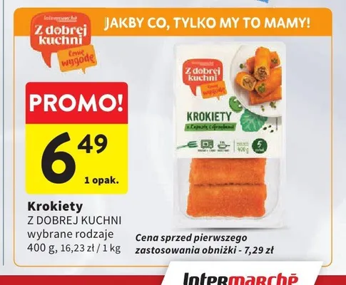 Krokiety z kapustą i grzybami Z Dobrej Kuchni promocja w Intermarche