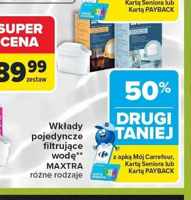 Wkłady filtrujące wodę Brita Maxtra Pro promocja w Carrefour Market
