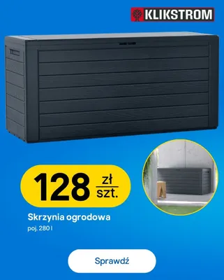 Skrzynia ogrodowa 280 l Klikstrom promocja w Castorama