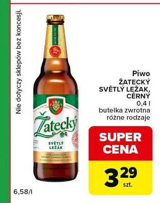 Piwo Žatecký Světlý Ležák promocja w Carrefour Express