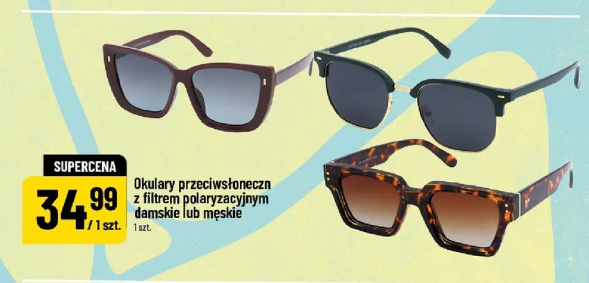 Okulary przeciwsłoneczn z filtrem polaryzacyjnym damskie lub męskie promocja w POLOmarket