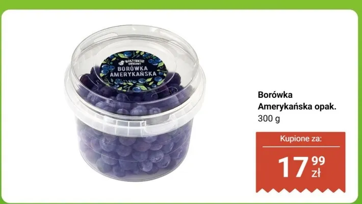 Borówka amerykańska promocja w Biedronka