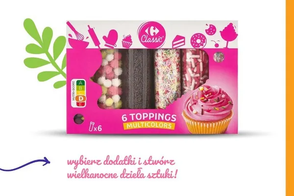 Zestaw 6 posypek do wypieków Carrefour Classic promocja w Carrefour