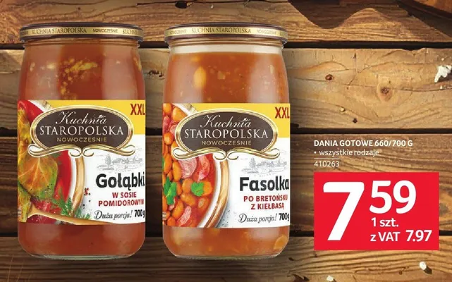 Danie gotowe Gołąbki w sosie pomidorowym Kuchnia Staropolska promocja w Selgros
