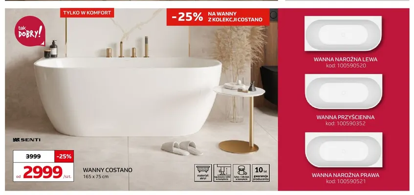 Wanna Costano Senti promocja w Komfort