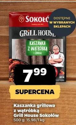 Kaszanka grillowa z wątróbką promocja w Netto