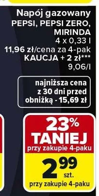 Napój gazowany promocja w Carrefour