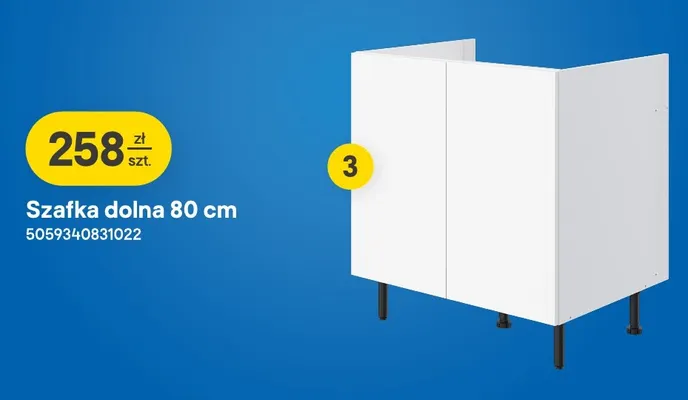 Szafka dolna Pragma 80 cm promocja w Castorama