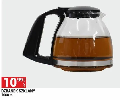 Dzbanek szklany 1000 ml promocja w Merkury Market