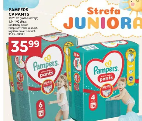 Pieluchomajtki Pampers CP Pants promocja w Stokrotka