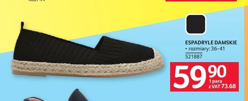 Espadryle damskie promocja w Selgros
