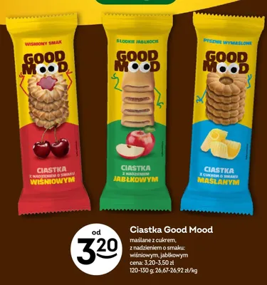 Ciastka z nadzieniem jabłkowym Good Mood promocja w Żabka