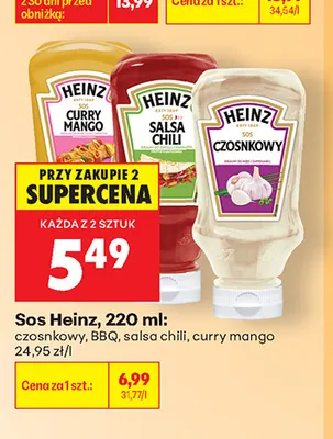 Sos Heinz curry mango promocja w Biedronka