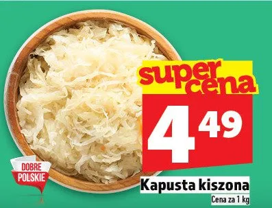 Kapusta kiszona promocja w TOPAZ