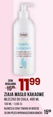 Masło kakaowe mleczko do ciała promocja w Drogerie Natura