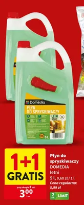 Płyn do spryskiwaczy letni Domedia promocja w Intermarche