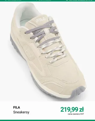 Sneakersy Fila promocja w Deichmann