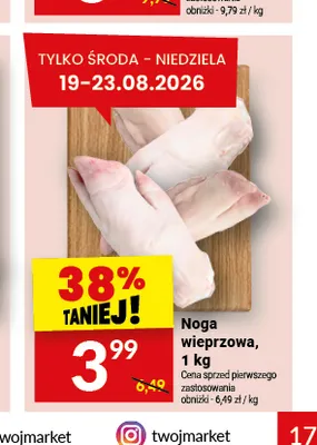 Noga wieprzowa promocja w Twój Market