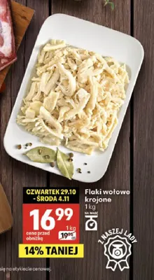 Flaki wołowe krojone promocja w Delikatesy Centrum