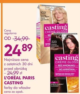 Farby do włosów Casting promocja w Super-Pharm