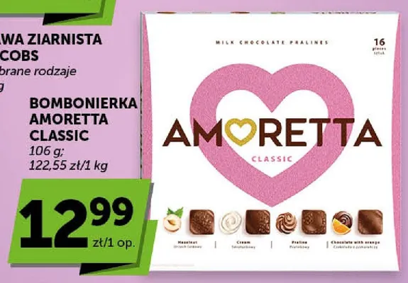 Bombonierka Amoretta Classic promocja w Groszek