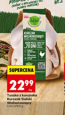 Tuszka z kurczaka Kurczak Sielski Wolnorosnący promocja w Biedronka
