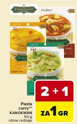 Pasta curry massaman Kanokwan promocja w Carrefour