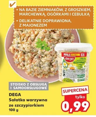 Sałatka warzywna ze szczypiorkiem promocja w Kaufland