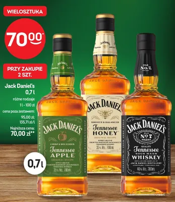 Likier Jack Daniel's Tennessee Apple promocja w Żabka