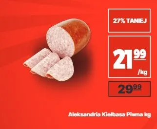 Kiełbasa piwna Aleksandria promocja w API Market