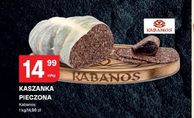 Kaszanka pieczona Kabanos promocja w Chorten