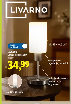Lampa stołowa LED Livarno promocja w Lidl