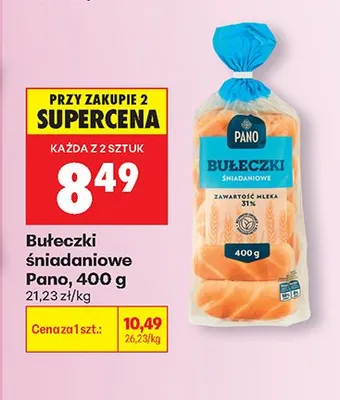 Bułeczki śniadaniowe Pano promocja w Biedronka