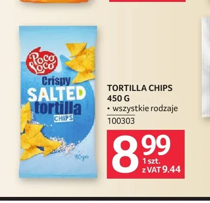 Chipsy tortilla Poco Loco solone promocja w Selgros