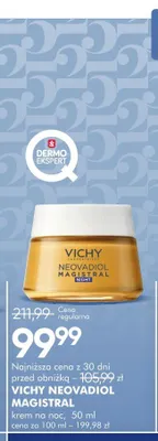 Krem na noc VICHY Neovadiol Magistral promocja w Super-Pharm