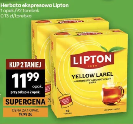 Herbata ekspresowa Yellow Label promocja w Delikatesy Centrum