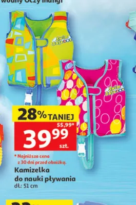 Kamizelka do nauki pływania dł. 51cm promocja w Auchan