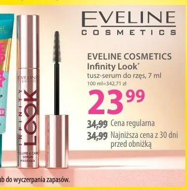 Tusz do rzęs Eveline Cosmetics Infinity Look promocja w Hebe