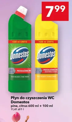 Płyn do czyszczenia WC Domestos citrus promocja w LEWIATAN