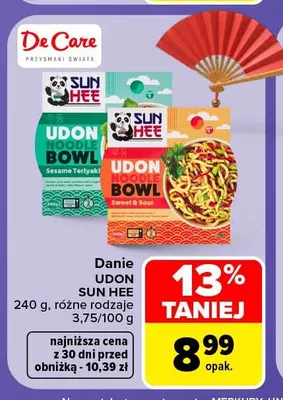 Danie Udon Sesame Teriyaki Sun Hee promocja w Carrefour Market