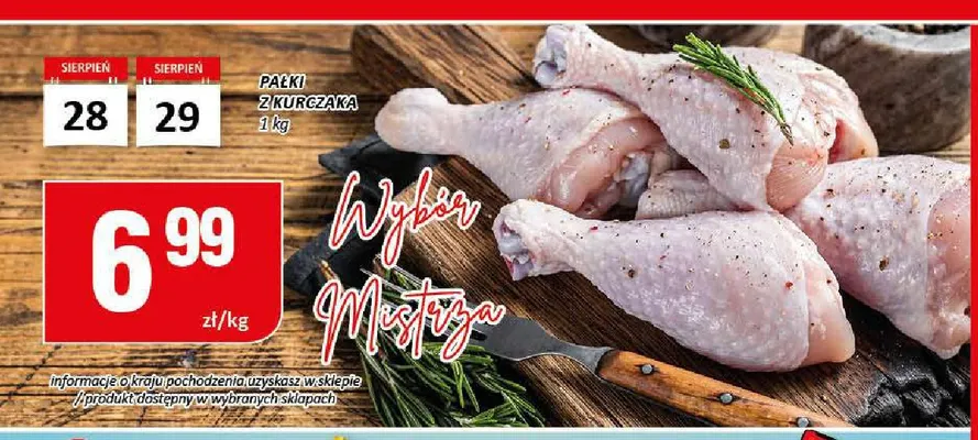 Pałki z kurczaka promocja w Chorten
