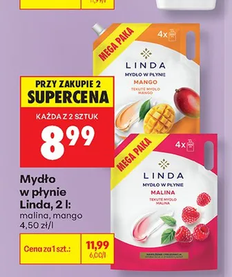 Mydło w płynie Linda Mango promocja w Biedronka